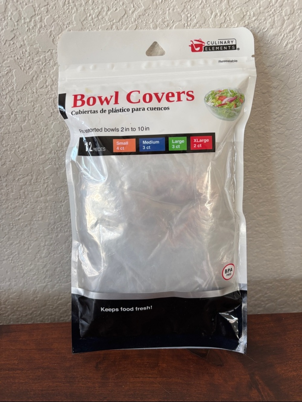 ♦️3 for $15♦️Culinary elements Bowl Covers 12 pack assorted sizes